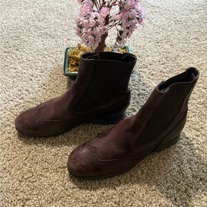 Hogan Dark Brown Ankle Boots